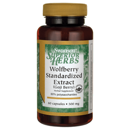 Swanson Wolfberry Standardized Extract (Goji Berry) 500 mg 60