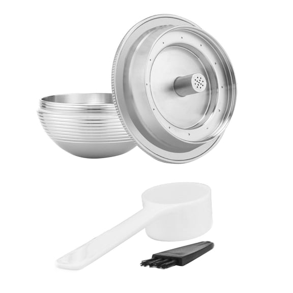 APPLAYERR 230ml Coffee Capsule Pod Metal Cover for Vertuoline 1.4oz Stainless Steel Reusable Filter Delicate Taste