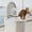 Grey, variant on Cat Toilet Seat Training Kit | Toilet Traiining System | Teach To Use | Reusable Thrainer | Trainig Seat Tool | for Pet Cleaning Home Decor