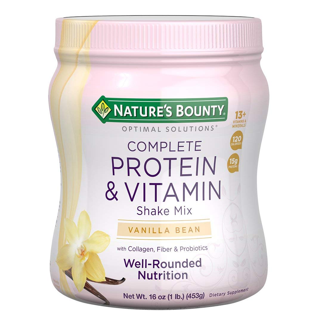 3 Pack Nature's Bounty Protein Shake, Mix Vanilla, 16