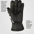 thumbnail image 3 of 1 Pair Cycling Gloves Sports Skiing Rider Protector Hand Warmer Winter Warm Cold Weather Mittens Waterproof Nonslip Thermal Mitt Protector Gray, 3 of 8