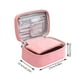 thumbnail image 4 of Bolsa de maquillaje de cuero Pu para mujeres Bolsa de viaje portátil de gran capacidad para el lavado y almacenamiento de cosméticos Bolsa de almacenamiento de mano de cuero, 4 of 6
