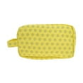 thumbnail image 1 of Bolsas de Maquillaje Rectangulares de Puntos de Moda 1 Pc para Viaje Grande Amarillo Gris Poliéster, 1 of 5