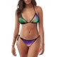 thumbnail image 1 of Fotbe Northern Lights Traje de Baño para Mujer de Dos Piezas – Bikini Sexy de Tirantes Tipo Halter con Diseño Triangular, 1 of 6