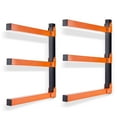 thumbnail image 1 of Ultrawall Wall Mount Wood Organizer and Lumber Storage Metal Rack with 3Level Indoor Outdoor Use 2 Pack, 1 of 1