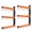 Industrial, variant on Industrial Wall Mount Wood Organizer Lumber Storage Rack 2 Pack Indoor Outdoor