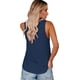 thumbnail image 3 of Camisetas sin mangas con cuello en V y teñido anudado para mujer, camisetas holgadas con bonitos estampados de verano para hacer ejercicio, camisetas deportivas y de yoga, 3 of 3
