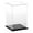 Black Base, variant on Plymor Clear Acrylic Display Case with Black Base, 4" W x 4" D x 6" H