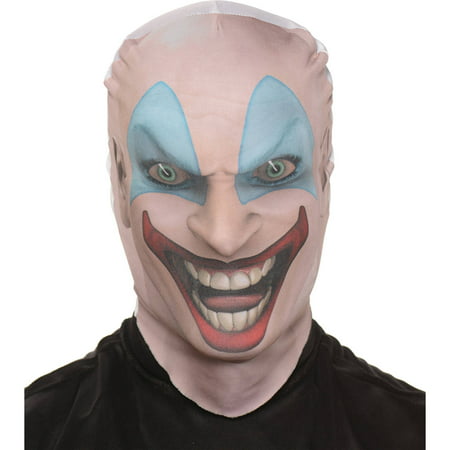 Killer Clown Skin Mask Adult Halloween Accessory
