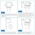 Adjustable Toilet Safety Frame Rail 375lbs Grab Bar Bathroom