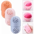 thumbnail image 3 of Estuche de transporte para 3 esponjas de maquillaje, soporte de viaje para esponja de maquillaje, estuche protector, soporte para esponja de belleza., 3 of 5
