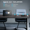 thumbnail image 4 of SRWTRCHRY 0.77 Cu.ft.Fire and Water Resistant Safes with Digital Keypad and Alarm System,Small Safe for Cash Jewelry Documents,H 9.84", 4 of 15