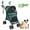 Dark Green, variant on 3 in 1 Pet Stroller for Small Dogs and Cats, Foldable Pet Stroller with Adjustable Handle, 6 Wheels, Breathable Mesh, Large Capacity, Easy to Carry, Green (Dark Green)