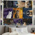 thumbnail image 2 of Orinice Cute Cat Tapestry Wall Hanging Unique Style Graphic Tapestries Home Wall Decor Art for Living Room Bedroom Apartment Farmhouse Dorm Mother's Day Gift Home Decor 40x60inch, 2 of 6
