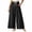 Black, variant on Women's Cotton Loose Wide Leg Pants, Mid Elastic Waist Drawstring with Pockets, Lightweight Casual Flowy Trousers for Business Summer Vacation, Soft Linen | VerBelle,Beige L