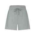 thumbnail image 4 of Plebaso Womens Sweat Shorts High Waist Drawstring Lounge Shorts with Pockets Summer Casual Workout Shorts, 4 of 7