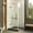Polished Chrome, variant on Fine Fixtures Frameless Shower Enclosure Hinged Glass Shower Door - Tempered Glass 42" W x 42 D x 74" H Polished Chrome Finish