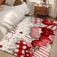 thumbnail image 4 of Pink Valentines Day Area Rugs 2.7'x5', Washable Small Throw Rugs for Kitchen Bedroom, Love Heart Eucalyptus Botanical Rustic Indoor Outdoor Rug Non-Slip Low Pile Carpet Runner Reversible Floor Mats, 4 of 8