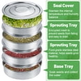 thumbnail image 3 of Kit de germinación de semillas Aulock Microgreens de acero inoxidable de 4 niveles, 3 of 8