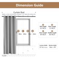 thumbnail image 5 of Blackout Curtains for Bedroom, Black Out Curtain 84 Inch Long Curtains for Living Room, Darkening Curtains Grommet Blackout Drapes Noise Reducing Thermal Insulated for Bedroom-(52x84in, Light Gray), 5 of 5