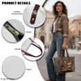 thumbnail image 5 of Eheartsgir Polyurethane Leather Tote Purse with Waterproof, Sleeping Cats Bookcase Large Capacity Hand Bag for Travel and Daily Use, 5 of 6