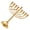 Gold, variant on lanema Metal Menorah Candelabra Hanukkah Menorah Jewish Candle Holders Home Decors