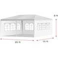 thumbnail image 7 of FDW 10' x 20' White Outdoor Canopy, Waterproof Corrosion Resistant Easy Setup, 7 of 7