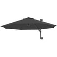 thumbnail image 1 of Outsunny Parasol Mural d'Extérieur pour Patio avec Rotation et Manivelle, Gris, 1 of 10