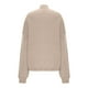 thumbnail image 5 of Suéter de cuello alto para mujer, jersey de punto informal, jersey de color cedro liso, suéter de cuello alto, blusa para mujer, 5 of 6