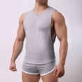 thumbnail image 1 of Ensemble de Shorts de Sport Décontractés pour Homme, Col Rond, Couleur Unie, 1 of 5