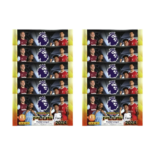 2023-24 Panini Adrenalyn XL Plus Premier League Cards - 10-Pack Set (60 Cards)