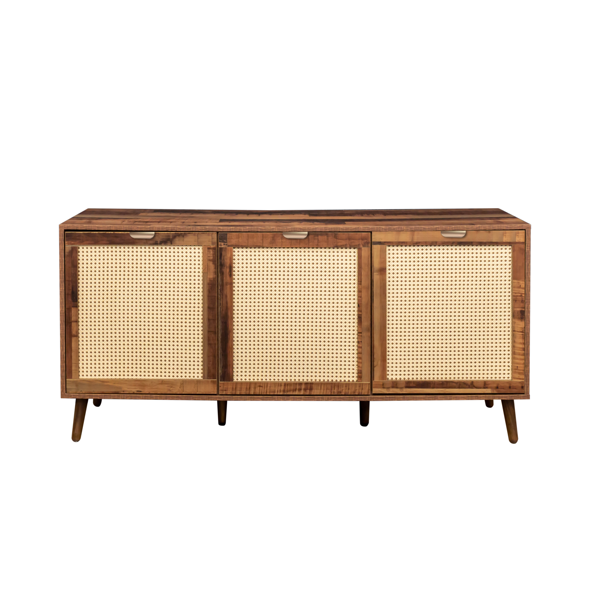 alemior 3 Door Accent BohoChic Accent, Storage for