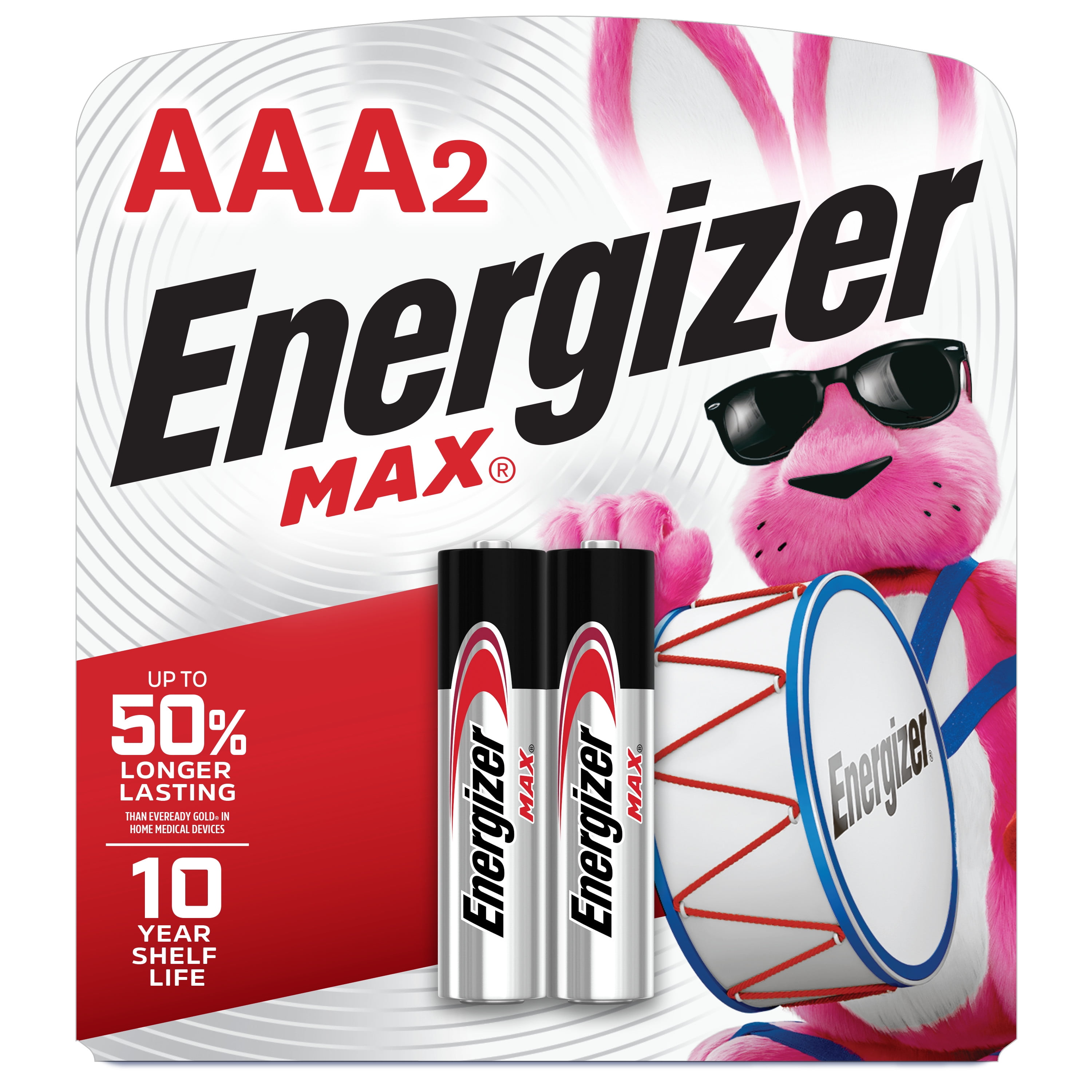 Piles alcalines AAAA Energizer Max, pour petits appareils, paq. 2