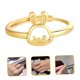 thumbnail image 5 of unbranded Anillo Ajustable De Dorado Para Mujer Con Creativo Y Estilo, 5 of 8