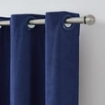 thumbnail image 2 of Your Zone Kids' Corduroy Blackout Curtain Panel, 1 Panel, Blue, 38" W x 84" L, 2 of 5