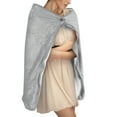 thumbnail image 4 of FNGZ Blanket Clearance Heated Electric Lap Blanket Heating Blanket Heated USB Warming Shawl USB Home Textiles Grey, 4 of 9
