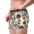 thumbnail image 4 of Bingfone Dark Enchanted Flowers And Birds Men'S Underwear - Casual Stretch Boxer Briefs-Medium, 4 of 9
