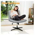 Criss Cross Chair, Cross Legged Office Chair Armless Desk Chair No
