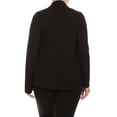 thumbnail image 5 of Women's Plus Size Casual Long Sleeve Draped Open Front Solid Cardigan XL-4XL, 5 of 6