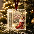 thumbnail image 2 of Cheapark 4.72 Inch Clear Acrylic Christmas Cash Gift Storage Ornament, Transparent Money Holding Pendant For Tree Hanging, Decorative Currency‑Focused Plaque For Christmas Holiday Home Decor Gift, 2 of 6
