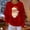 aa05_Red, variant on Hilzaten Womens Sweatshirt Pullover Drop Shoulder Loosse Crew Neck Womens Print Sweatshirt