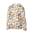 thumbnail image 2 of Kll Mushrooms Print Men'S Women’s Upf 50+ Sun Protection Outdoor Hoodie Jacket Long Sleeve Fishing Hiking Performance Shirt- Large, 2 of 8