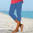 thumbnail image 2 of XIYON Womens Leggings Women Beach Pants Casual Exercise Stretch Hollow Cropped Calf Length Pants Classic Yoga Pants, 2 of 5