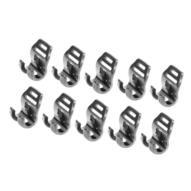 10 ganchos para postes de tienda de campaña, hebillas resistentes, clips para colgar tiendas de campaña, abrazaderas para asegurar techos de coches, 085 cm x 15 cm x 065 cm