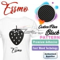 thumbnail image 1 of Essmo Black Carbon Fiber Heat Transfer Vinyl HTV T-Shirt 20" Iron On Heat Press SP29 20"x360", 1 of 6