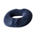 thumbnail image 1 of Naiovety Almohada de donut para silla de oficina de recuperación de cirugía ortopédica para el dolor de coxis Decoración del hogar Azul marino, 1 of 1