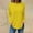 Yellow, variant on QUNYINEY Crew Neck Shirts for Women Trendy Solid Casual Long Sleeve Pink Tops Pullover Drop Shoulder Loose T-Shirts