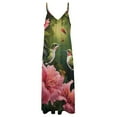 thumbnail image 4 of Flower Hummingbird Fine Art Sleeveless Dress Summer Dress Woman 2025, 4 of 7