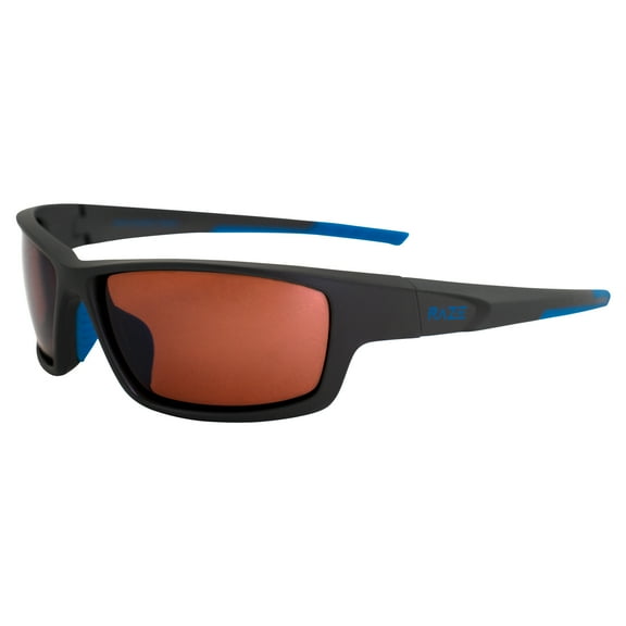 Raze Eyewear Z-Coast Floating Water Sports & Boating Polarized Sunglasses Black Frame w/ Purple Lenses