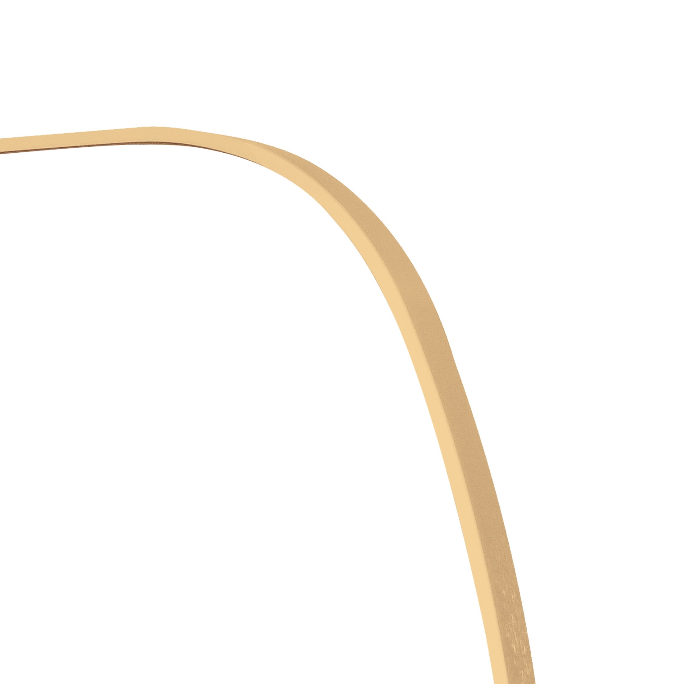 Noble House 30"x48" Unique Metal Framed Oval Wall Mirror, Modern Oblong Vanity Mirror for Bathroom & Entryway, Gold
